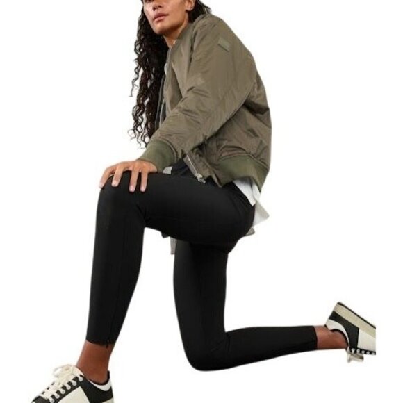 Athleta Stellar Trouser Size 2 Black Slim Fit Side Stash Pocket Euroluxe Fabric - Picture 7 of 15